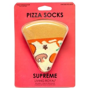 NIP 3D Pizza Socks By Living Royal